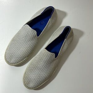 Rothys Salt Honeycomb Slip Ons Size 9 Sneakers White